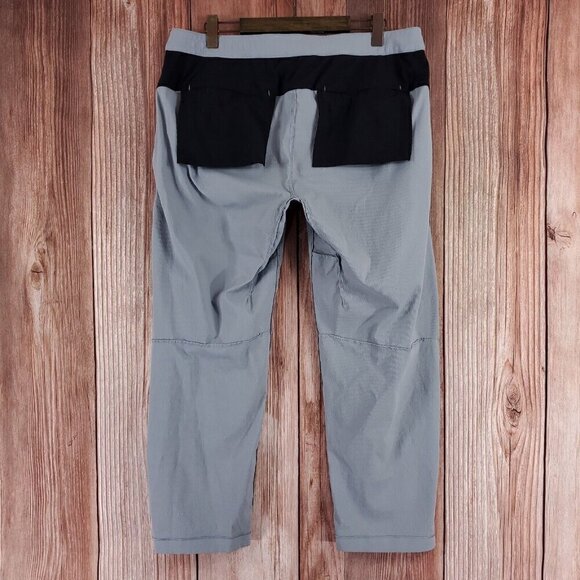Lululemon Mens Size 38X29 Relaxed Fit Belted Stretch Pant Chino Rhino Grey - Picture 4 of 13